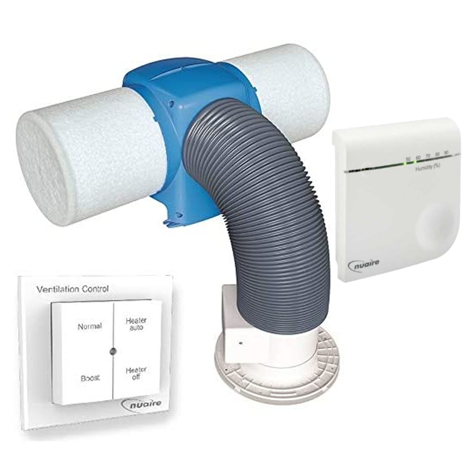 Nuaire Drimaster Eco Heat HC PIV, Wireless Humidity Sensor & Remote Control A1 Damp Proofing Nuaire Drimaster Eco Heat HC PIV, Wireless Humidity Sensor & Remote Control A1 Damp Proofing